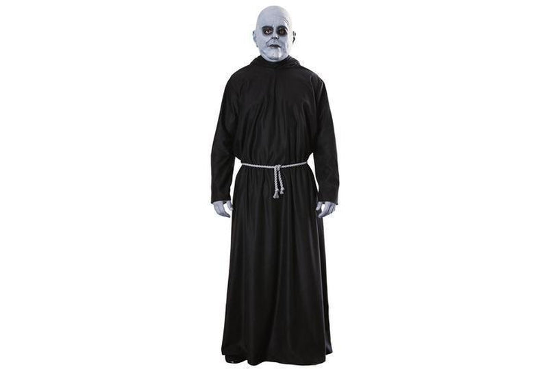 Uncle Fester Costume | Adult Addams Family Robe & Latex Mask