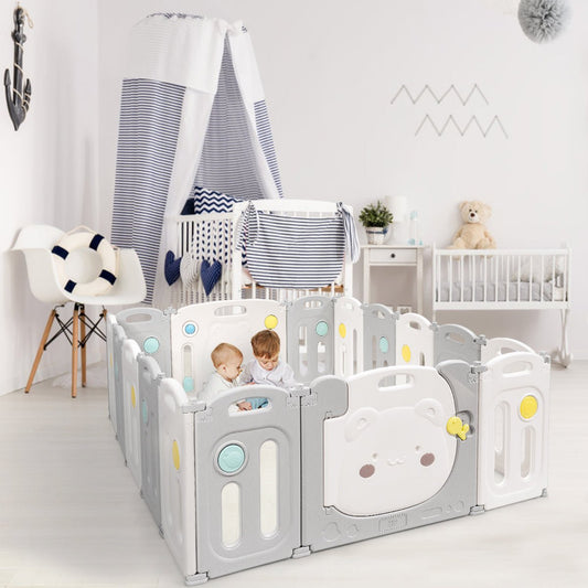 High-quality HDPE Baby Playpen with Safety Lock