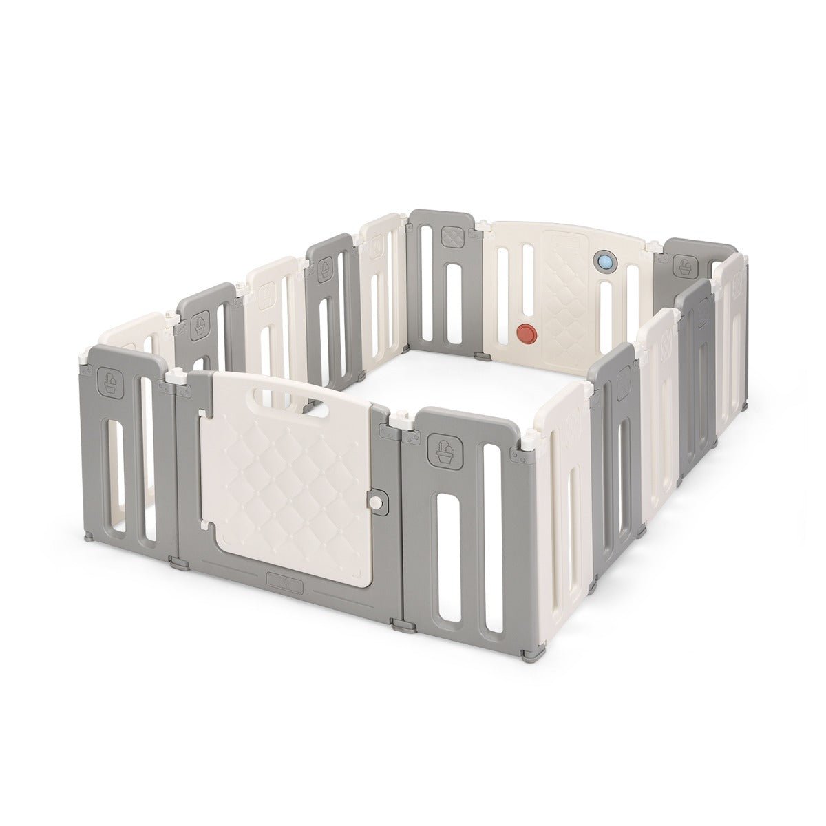 Toddler Play Area with Foldable Design and Safety Lock