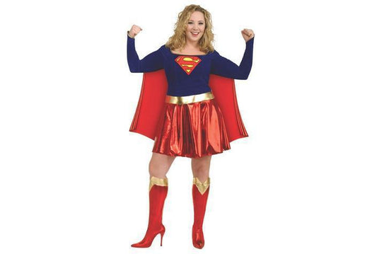 Supergirl Plus Size Adult Costume | Official DC Comics for kids imaginative dress-up play.