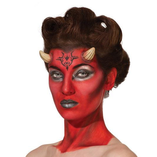 Vibrant red face paint cream, 30ml perfect for washable Halloween makeup for kids.