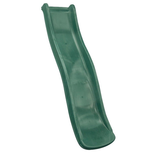 Green outdoor stand-alone slide for play equipment, 1.8m in length by Lifespan Kids.