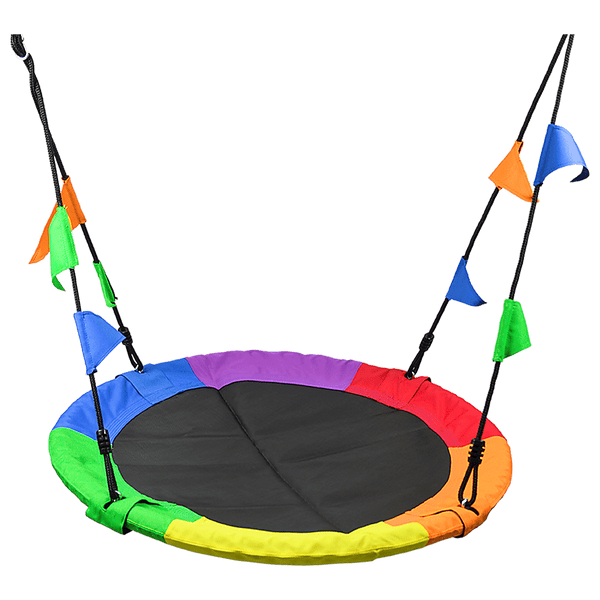 Multi Colour Round Swing Seat - Buy Now at Kids Mega Mart

