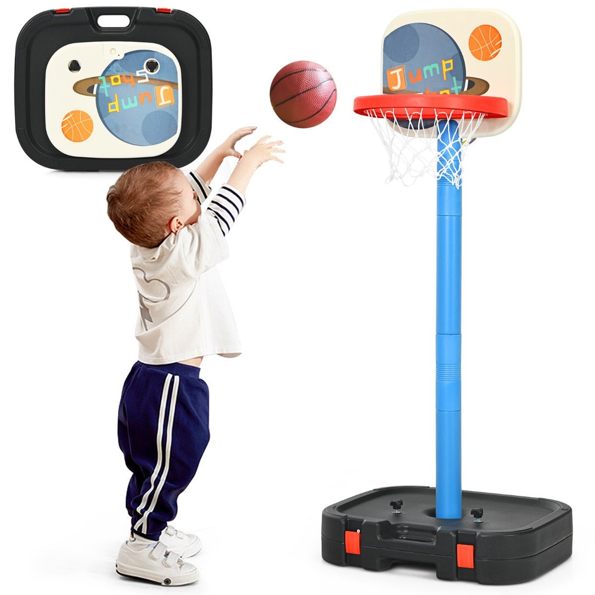Active Play Combo: 2-in-1 Basketball Set with Ring Toss Fun