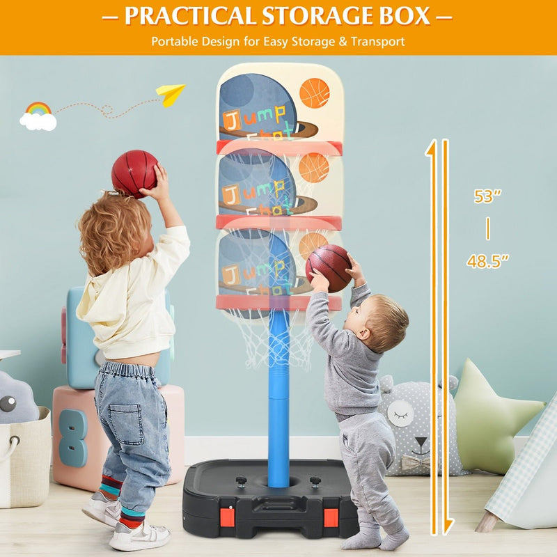 Get Active with 2-in-1 Basketball Set and Ring Toss Combo