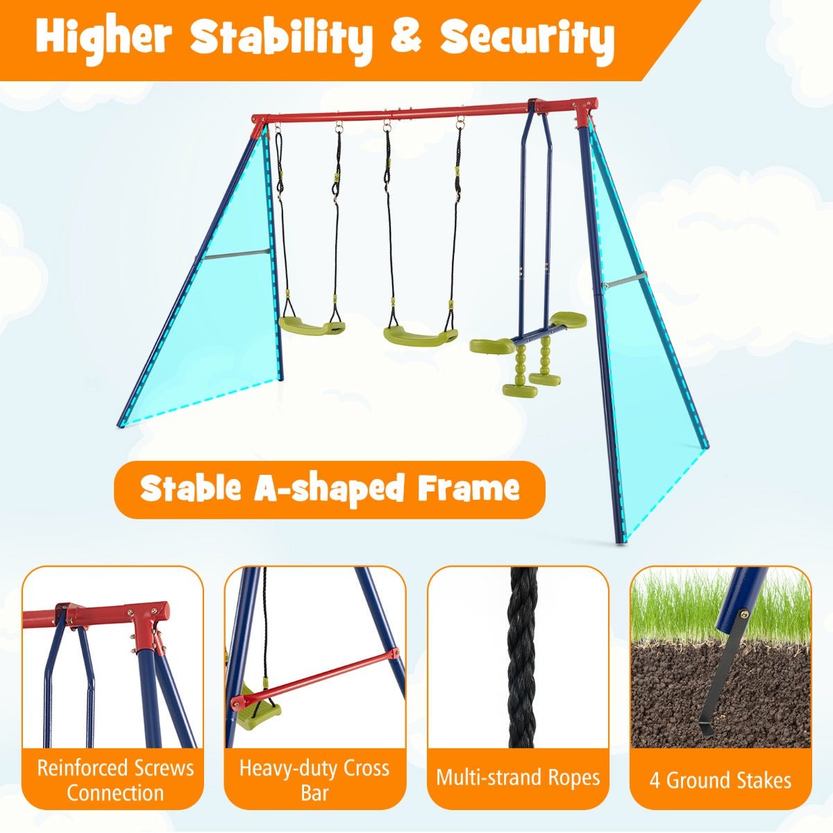 Swing Set with Adjustable Height: 2 Playful Options for Kids