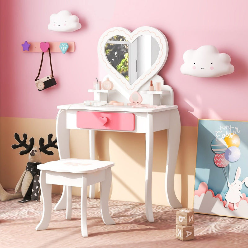 Heart shaped on sale dressing table