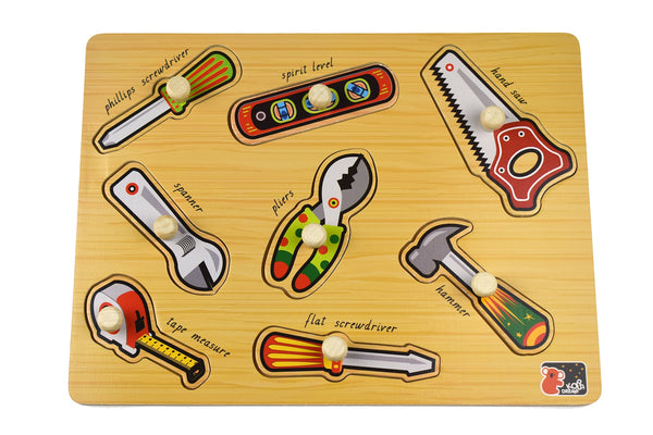 Shop the 2-In-1 Tools Peg Puzzle at Kids Mega Mart Australia