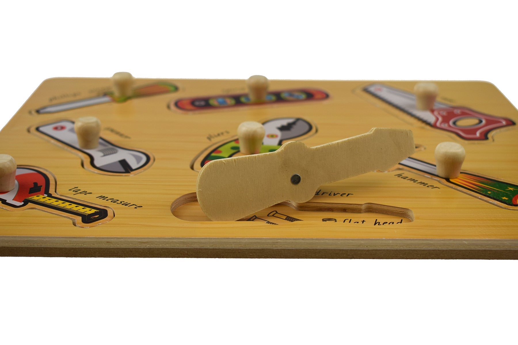 Experience Fun Learning with 2-In-1 Tools Peg Puzzle