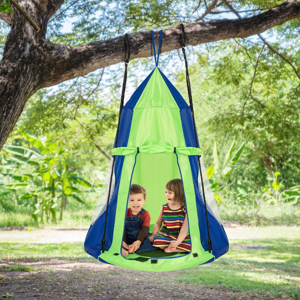 2 in 1 Tree Tent Swing Set: The Ultimate Adventure in the Trees!