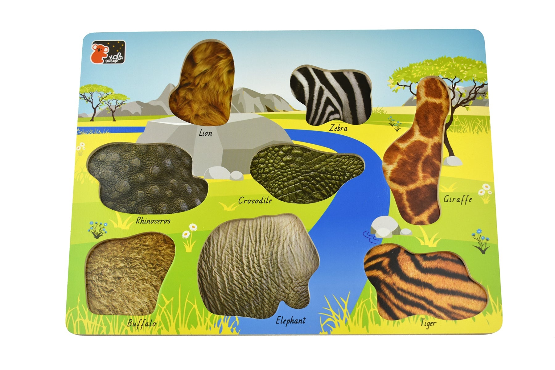 Quality Learning Made Fun: 2-In-1 Wild Animal Peg Puzzle
