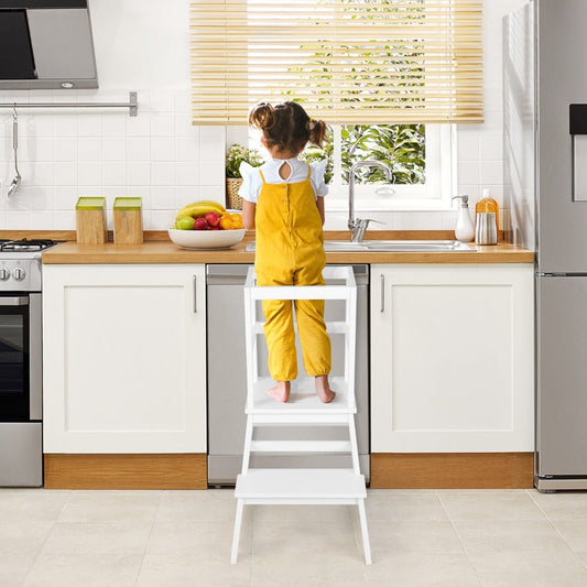 2-in-1 Wooden Step Stool: Adventure Awaits!