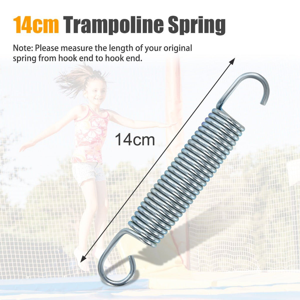20 Pack 14cm Heavy Duty Trampoline Springs with T-Hook Pull Tool