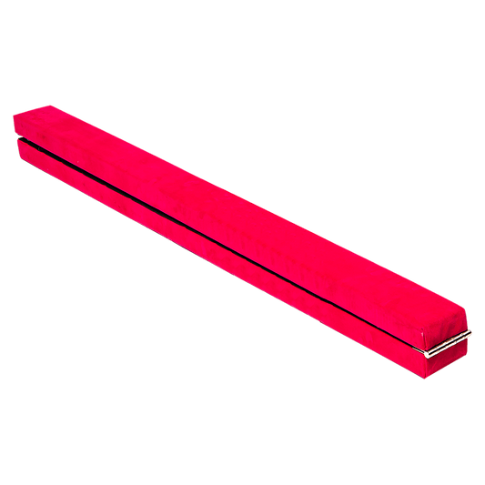 Pink folding balance beam for kids gymnastics, 2.4m (8FT) size, ideal for home practice.