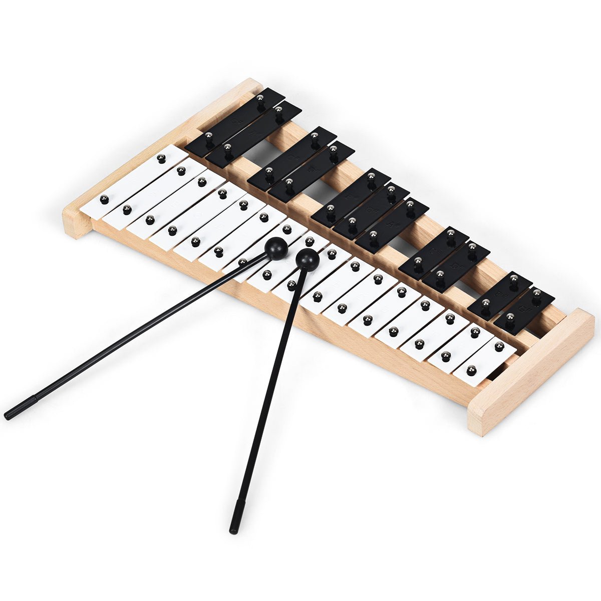 Melodic Mastery: 27 Notes Glockenspiel Xylophone with Wooden Base for Kids