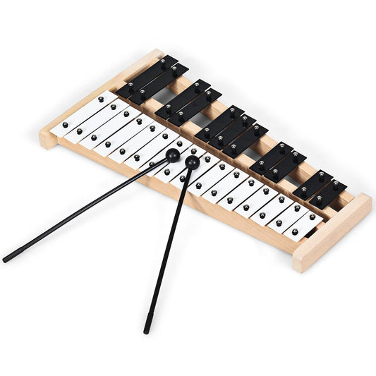 Melodic Mastery: 27 Notes Glockenspiel Xylophone with Wooden Base for Kids