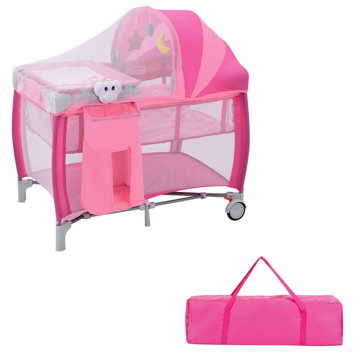 Detachable & Adjustable Net 3-in-1 Baby Portacot - Versatile Comfort and Safety