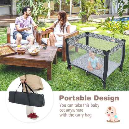 Baby Portacot with 3-in-1 Features - Bassinet, Changing Table, and Travel Ease