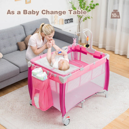 3-in-1 Baby Portacot Set - Bassinet, Changing Table, Blissful Rest