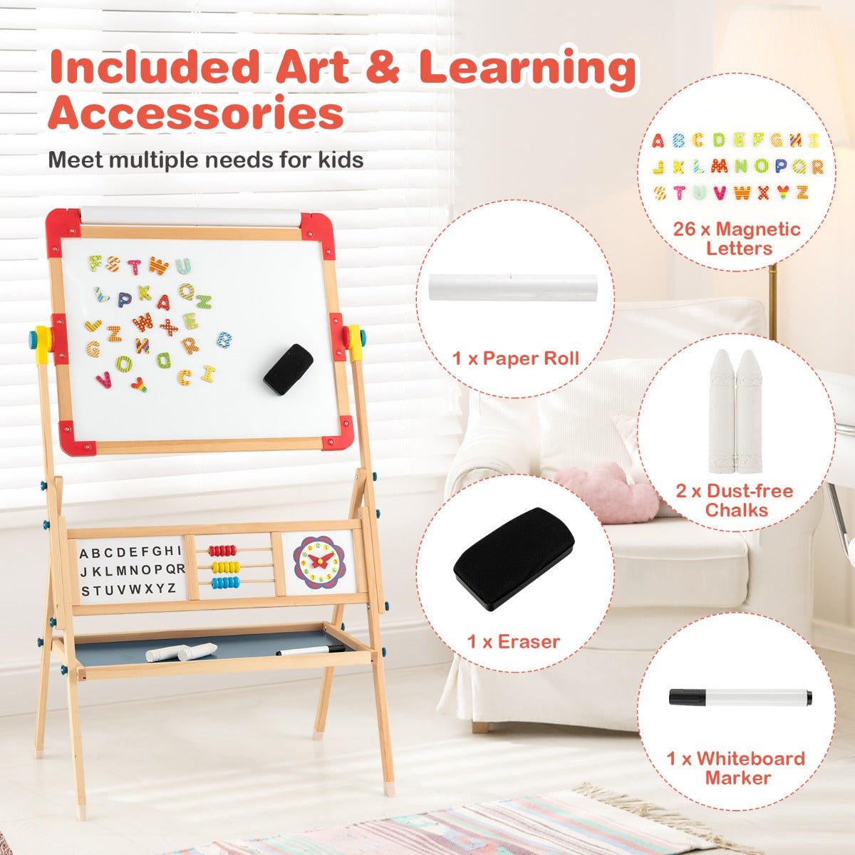 Rediscover Creativity with the 3-in-1 Wooden Easel - Order Now!