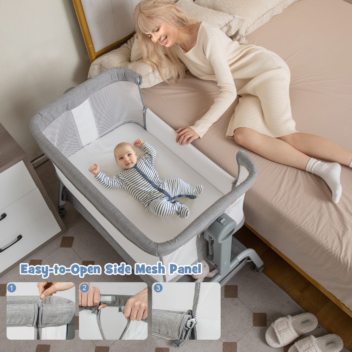 Buy the Ultimate Grey 3-in-1 Travel Cot for Versatile Baby Comfort