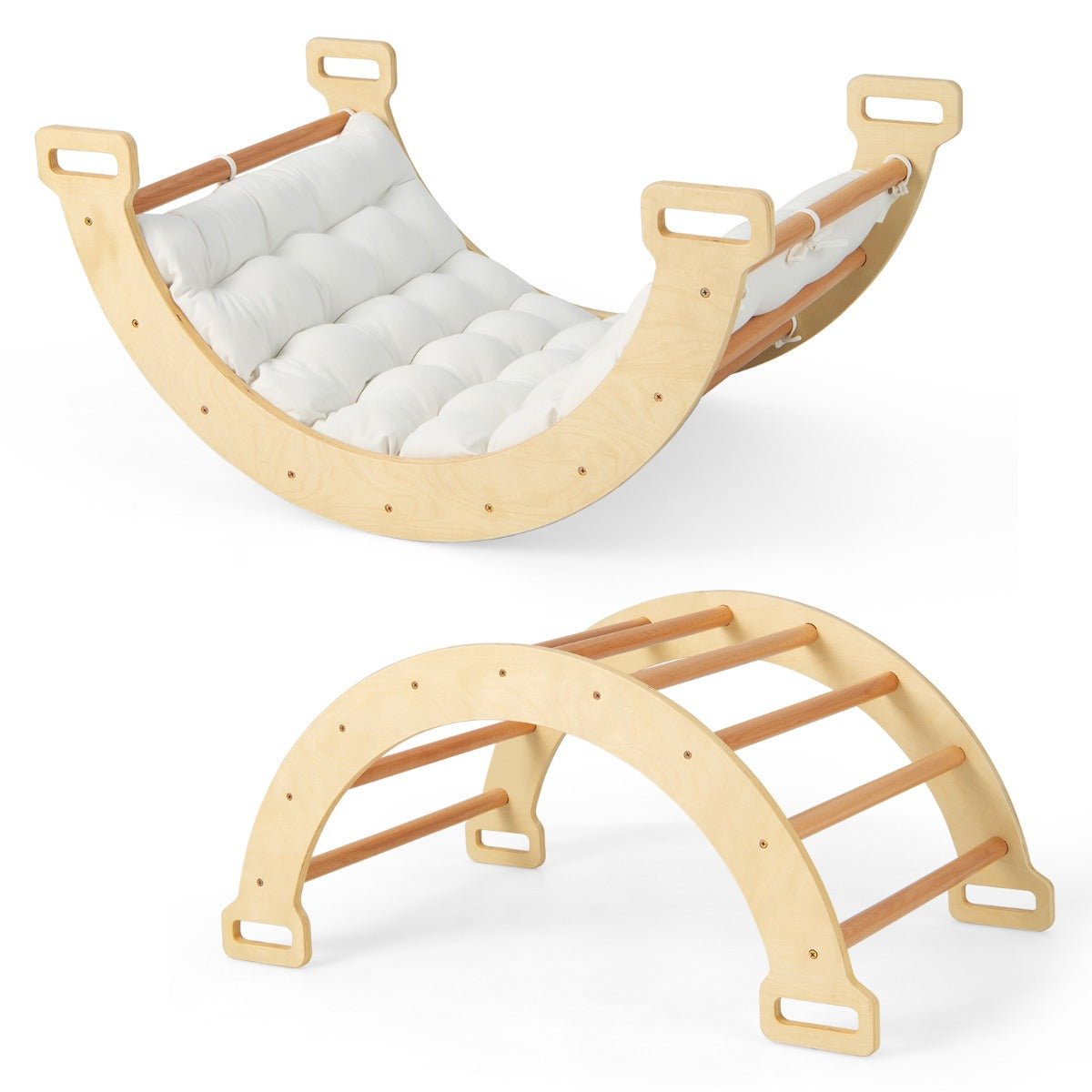 3-in-1 Double-Sided Arch Rocker - Creative Play with Soft Cushion