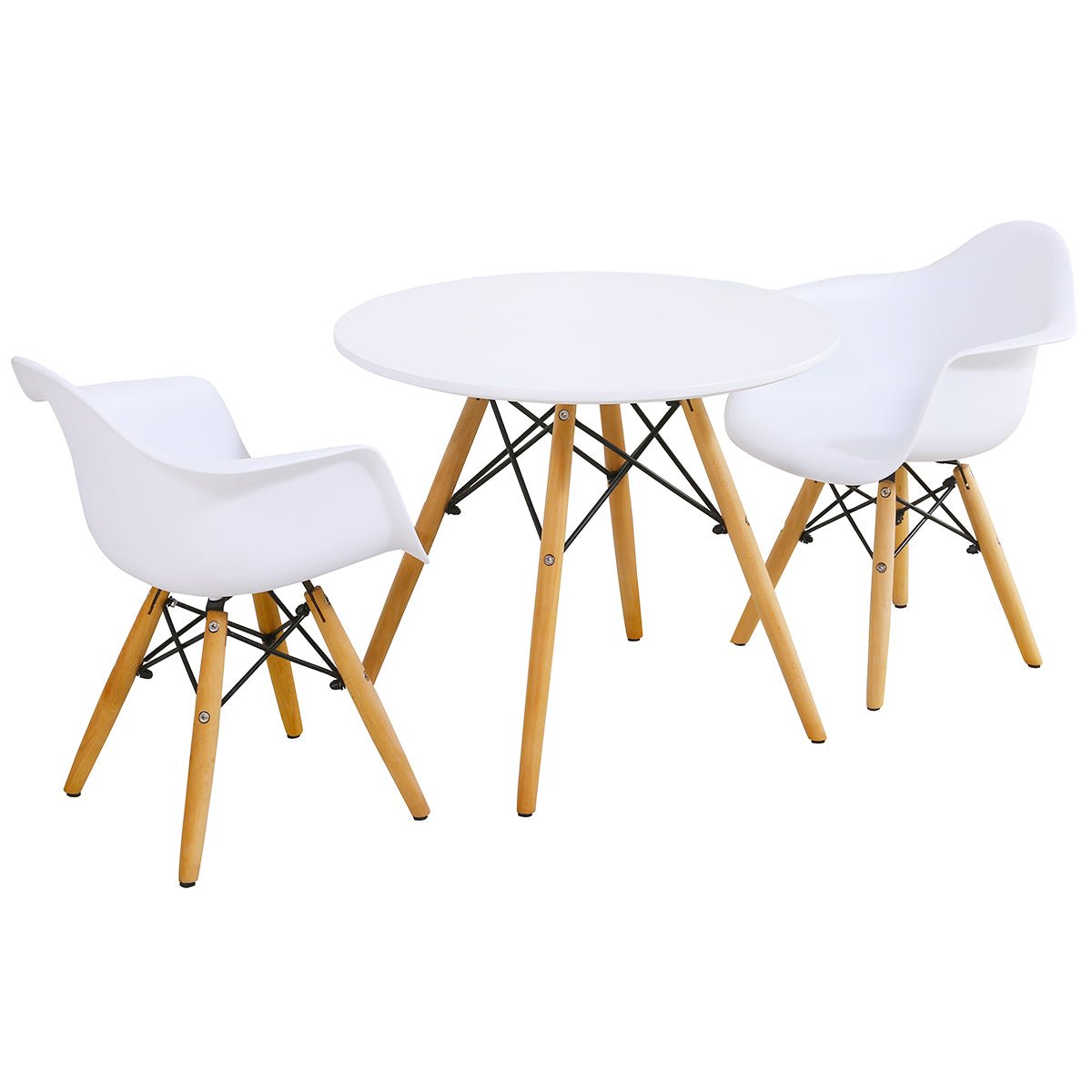 Versatile 3-Piece Kids Table and Chairs Set - Explore, Create, Dine