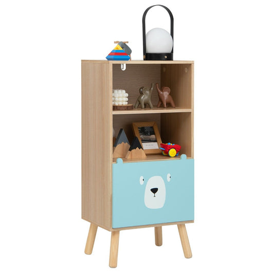 Organize Kids Space - 3-Tier Wooden Bookshelf for Play & Learning