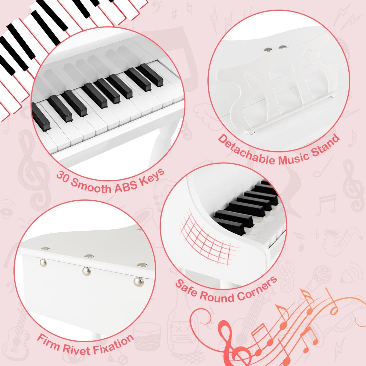 Bring Musical Creativity Home with the White Keyboard