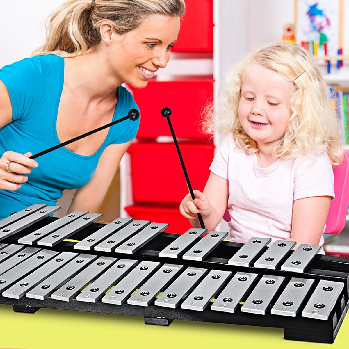 Enchanted Melodies: 30 Note Glockenspiel Xylophone with Metal Keys for Kids