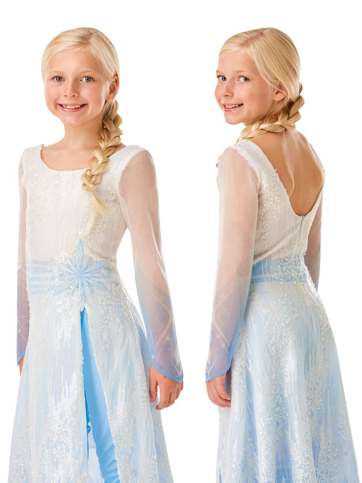 Elsa Disney Frozen 2 limited edition travel dress costume set for childrens imaginative play.