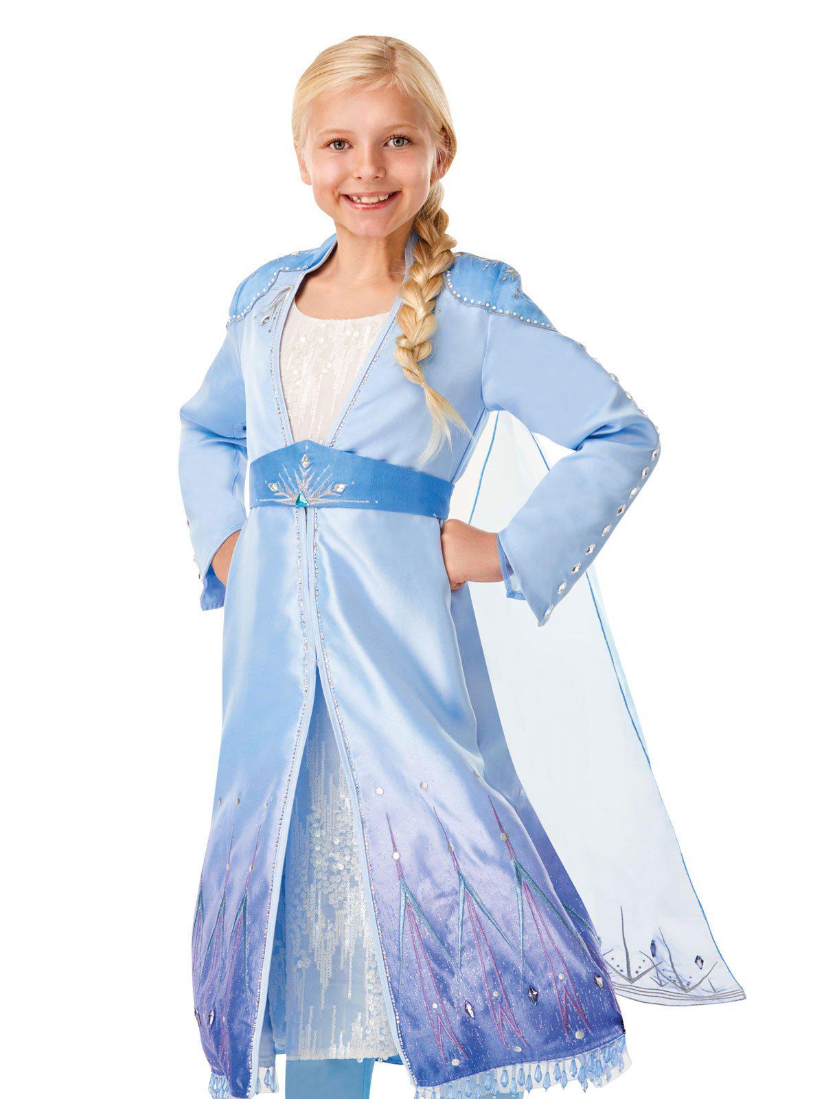 Elsa Disney Frozen 2 Limited Edition Travel Dress Costume Set for imaginative play at home.