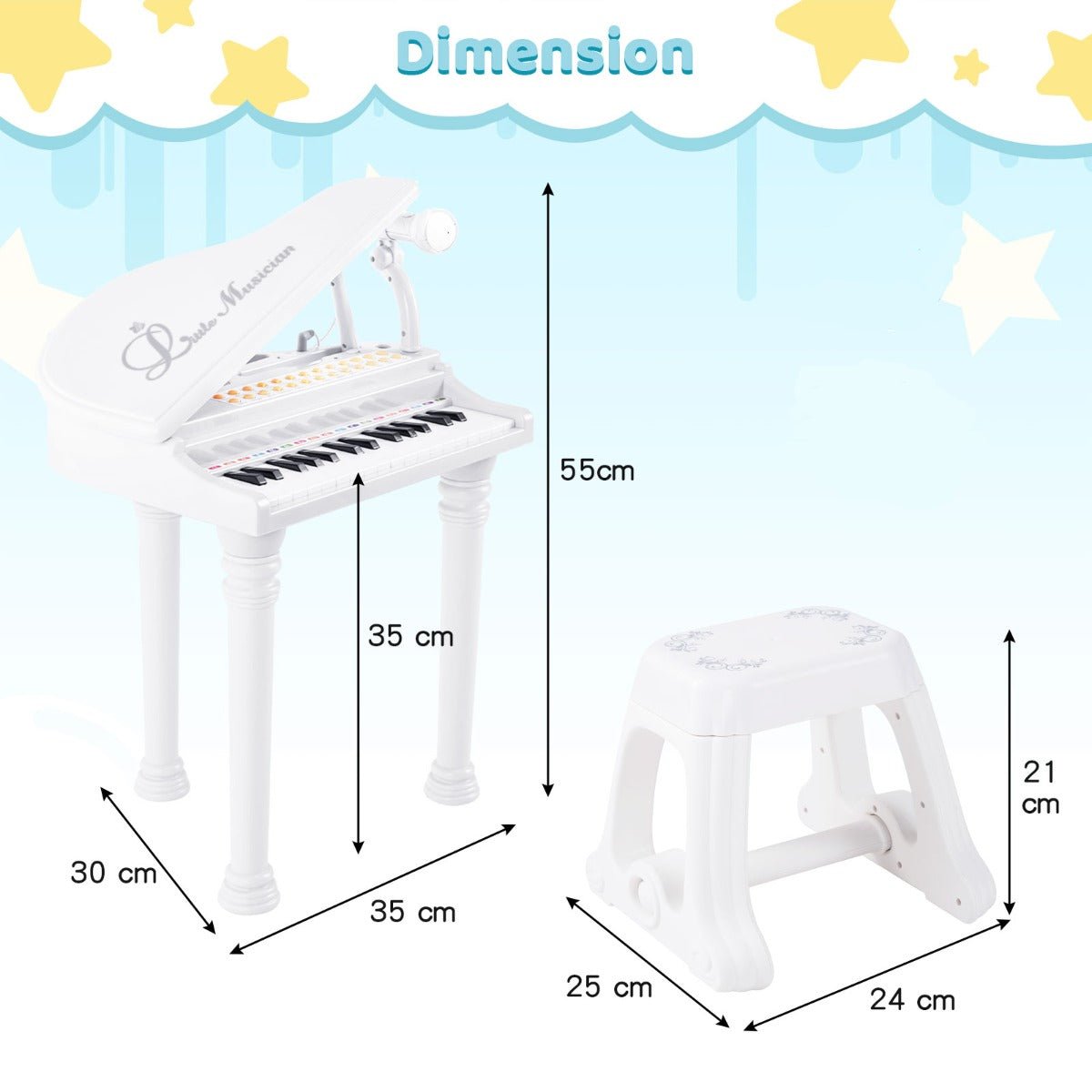 Get the Kids Piano Keyboard with Microphone for Budding Musicians