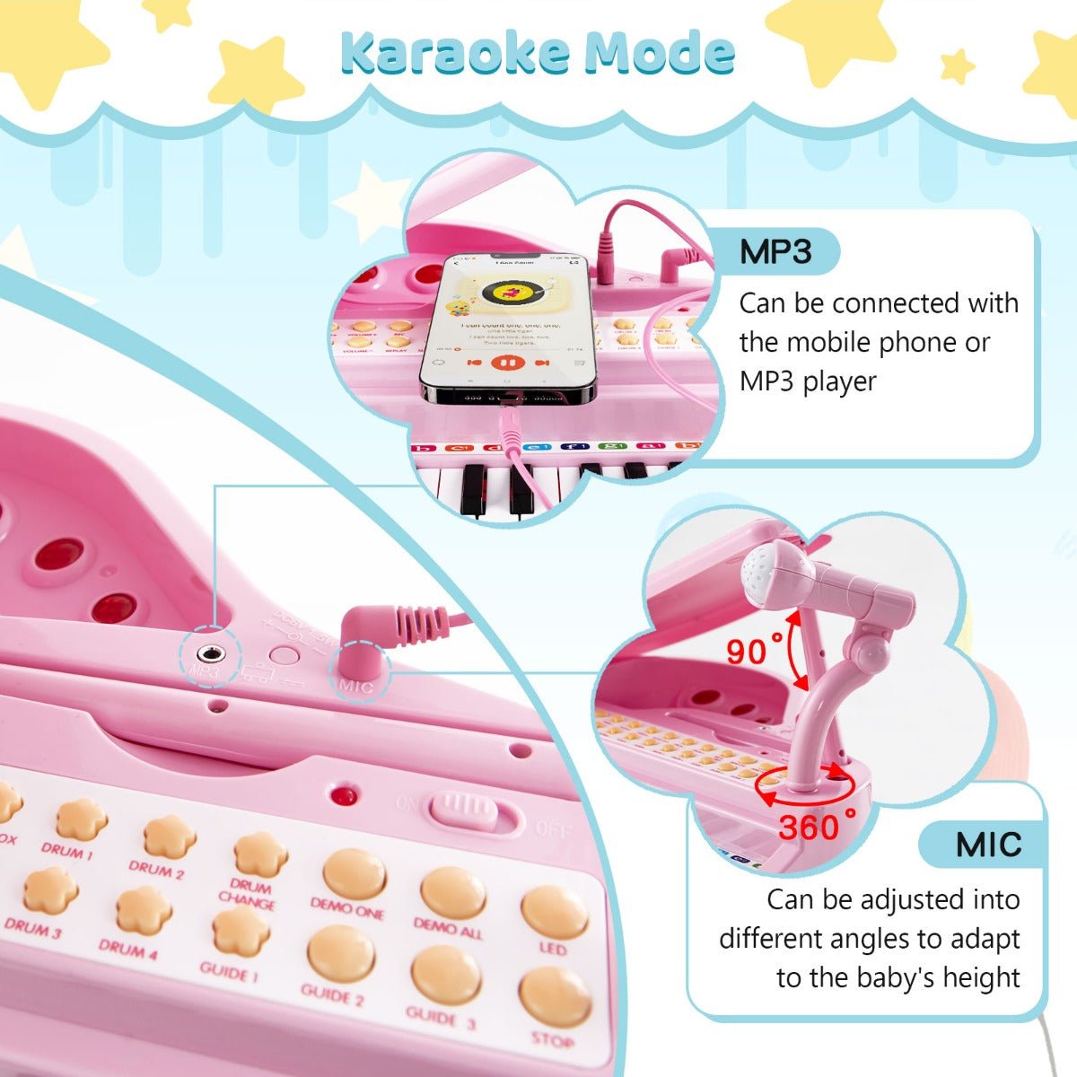 Explore Musical Creativity with the Pink Keyboard for Kids