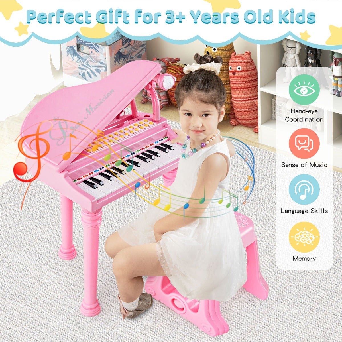 Shop the Pink Keyboard for Kids - Perfect for Young Musicians