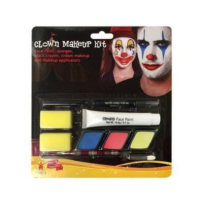 Vibrant 6-piece Clown Face Paint Kit for creative kids at-home fun.