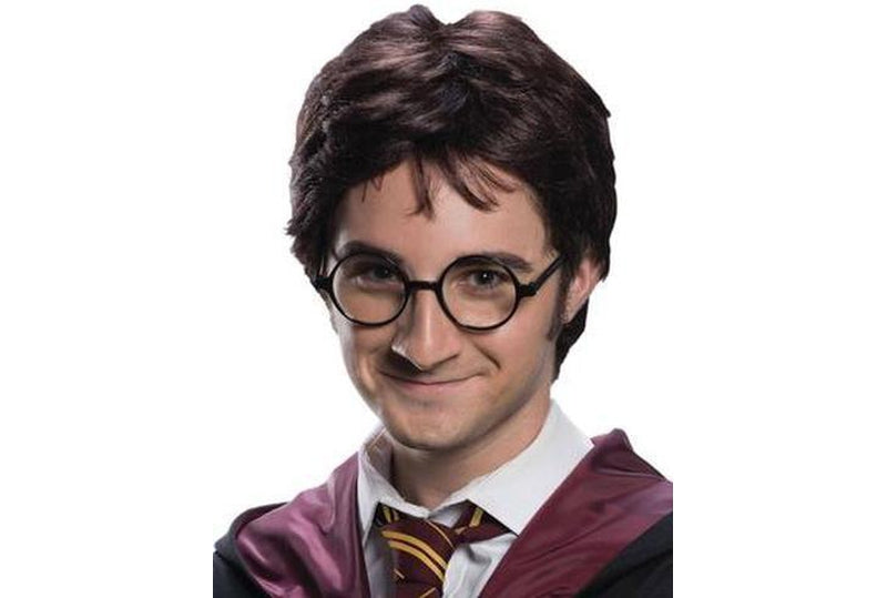 Harry Potter adult wig and tattoo kit, ideal for childrens dress-up play at home.