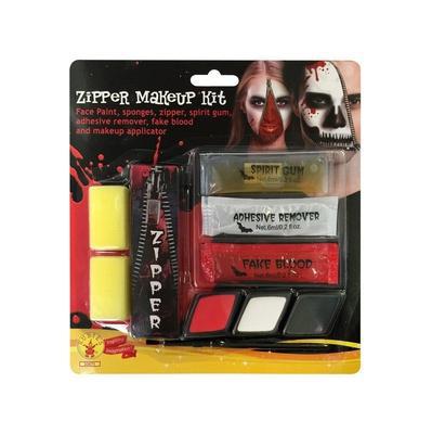 Kids costume makeup kit with zipper face transfer for playful at-home fun.