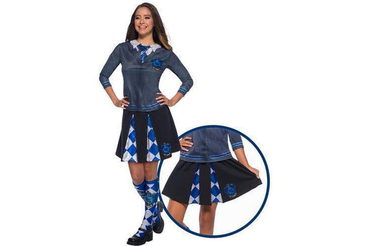 Harry Potter Ravenclaw Adult Skirt, officially licensed design for magical dress-up fun at home.