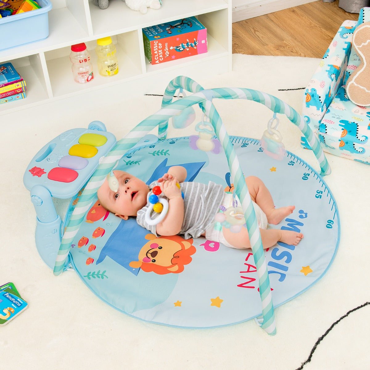 Kick-and-Play Piano Gym Mat for Infants