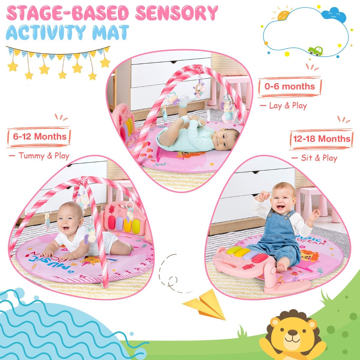 Baby Play Mat with Music and Lights