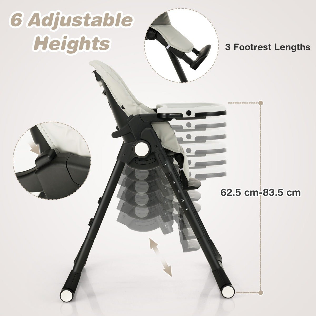 Multi-Use Baby High Chair for Dining and Play