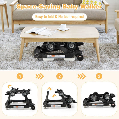 Black 4-in-1 Foldable Walker: A World of Fun at Kids Mega Mart