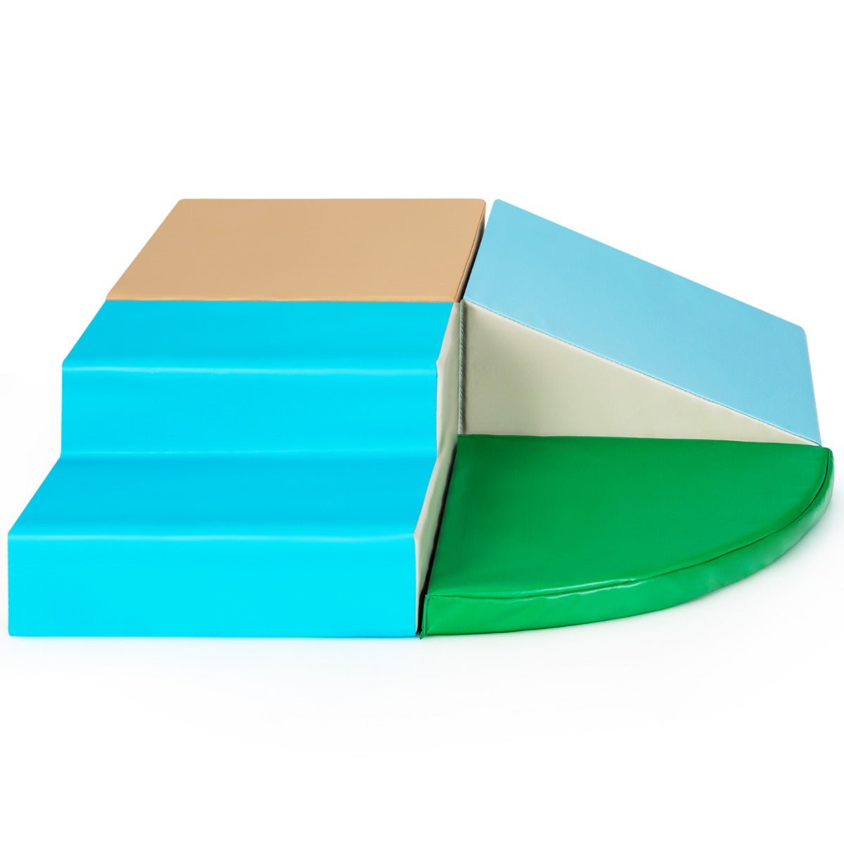 Safe and Soft Foam Building Blocks Climber Playset Blue