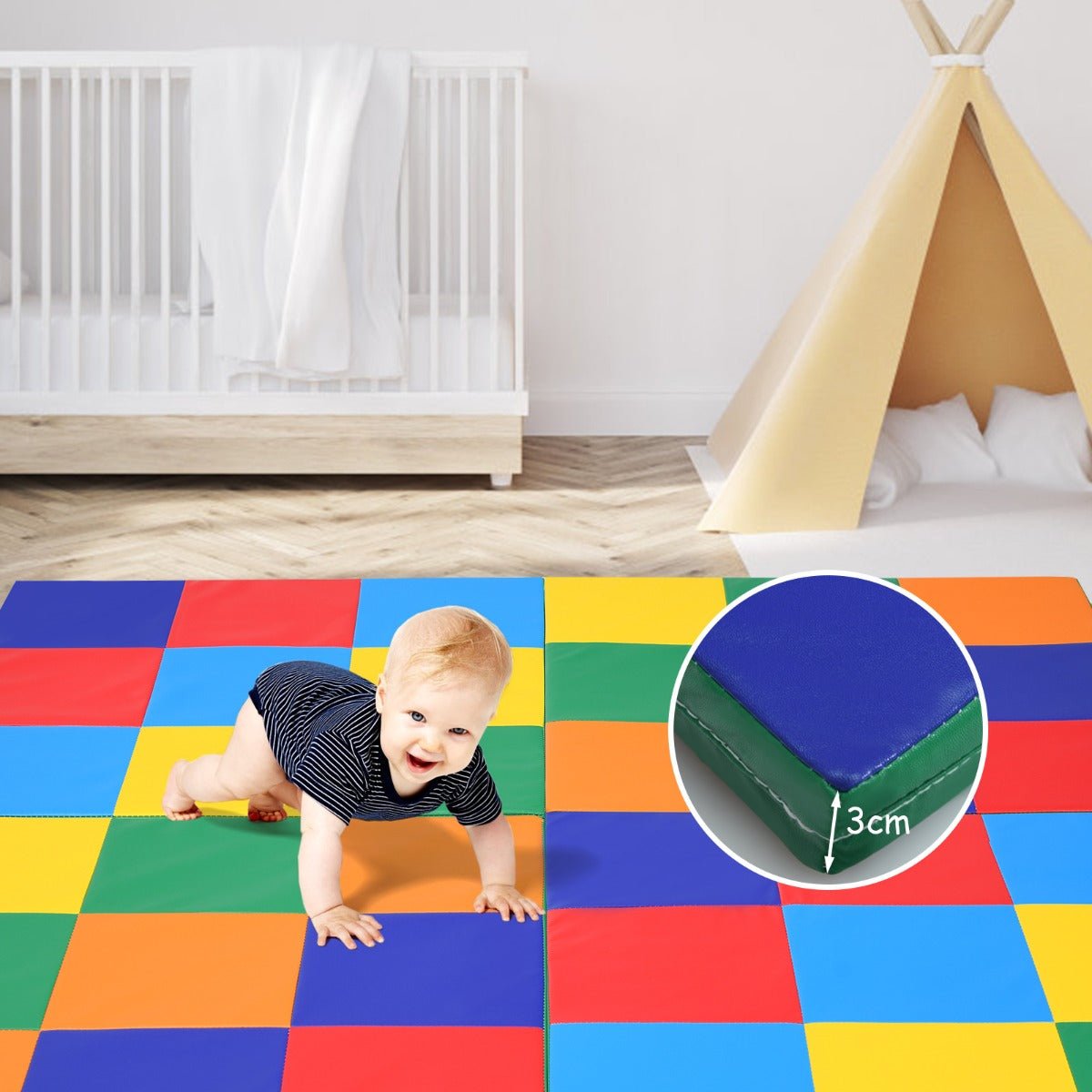 Multicoloured Play Mat - Kids Fun Zone