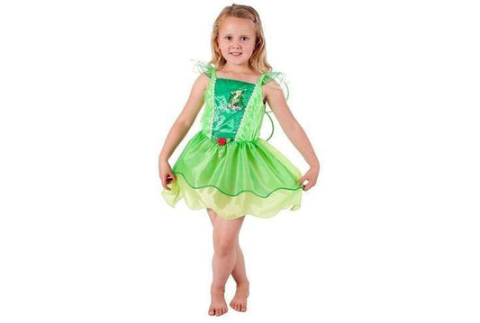 Tinker Bell classic costume with wings, Disney licensed, perfect for magical playtime fun.