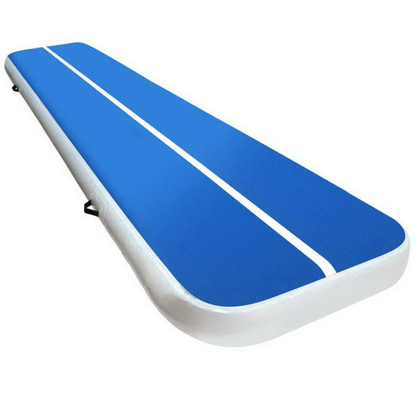4m x 1m Blue and White Gymnastics Air Track Mat | Kids Mega Mart | Shop Now!