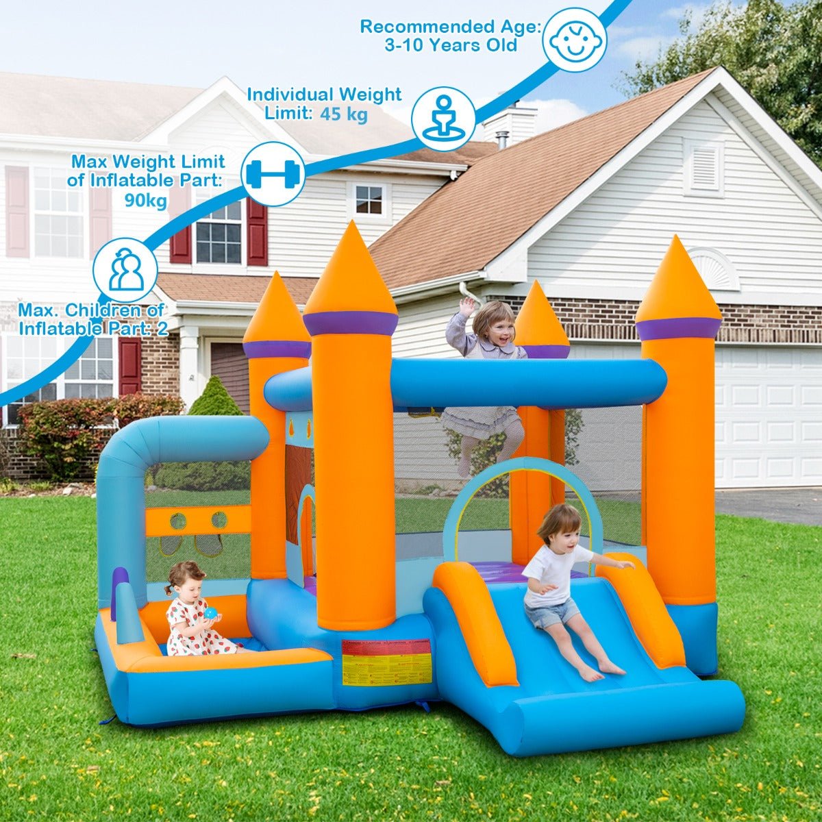 Unleash Excitement with the 5-in-1 Bounce Castle - Shop Now!