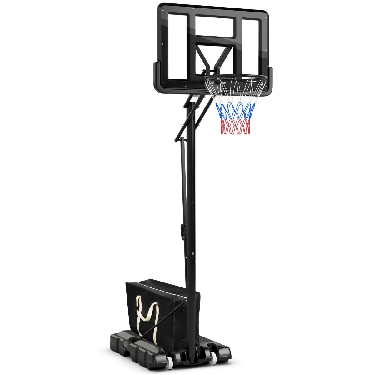 Durable basketball goal for indoor and outdoor play