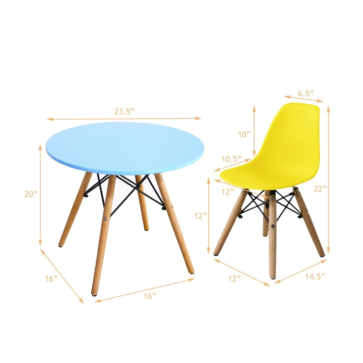 Engaging 5-Piece Children's Table and Chairs Set - Encourage Active Learning
